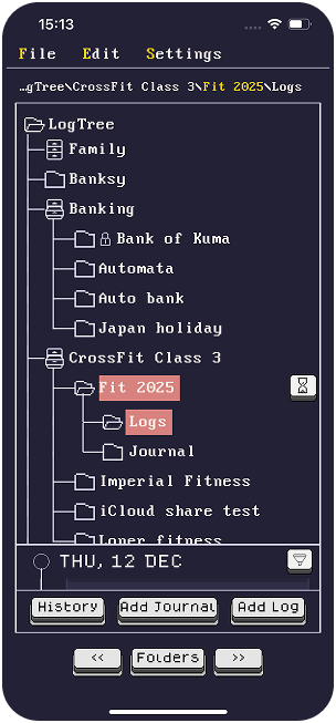 LogTree Folder Switch Demo